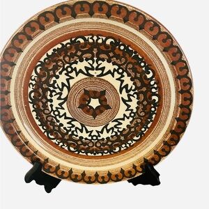 Mount Clemens Perma-Stone Underglaze China Co. Made USA 10.5” one Dinner Plate